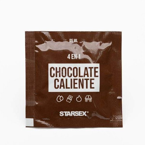 Lubricante Sachet 4 en 1 Chocolate Caliente 5ml